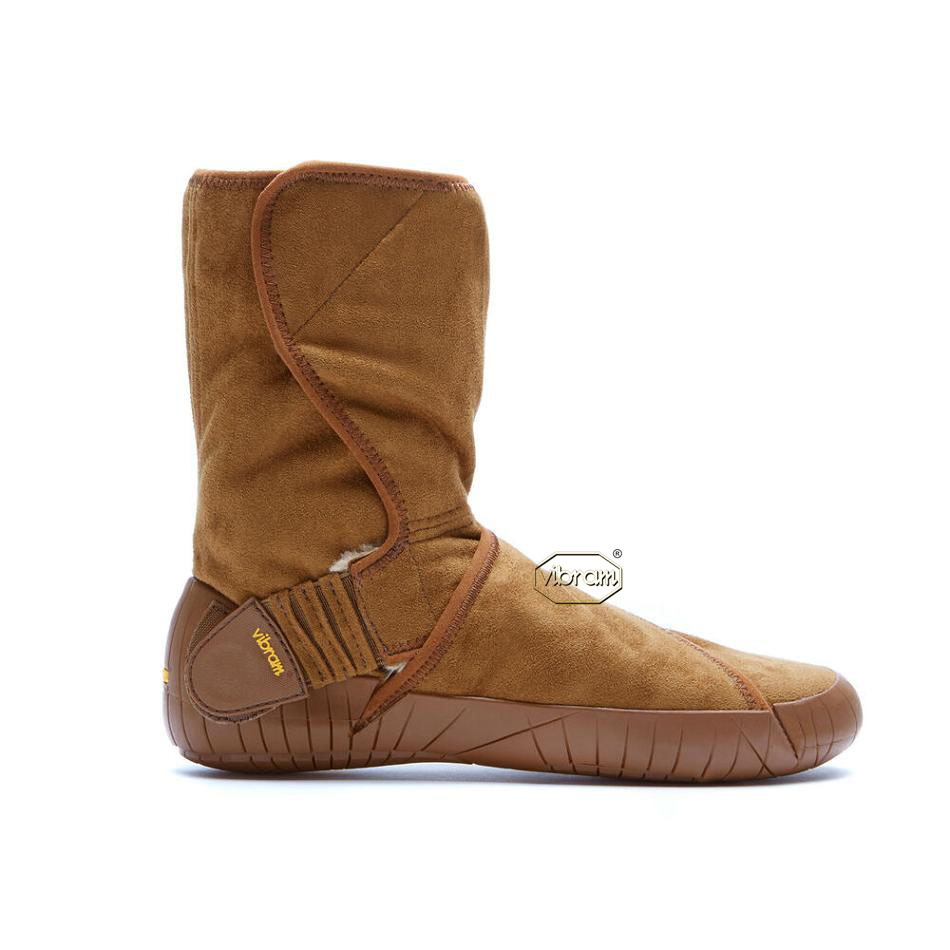 Botas Vibram Furoshiki Classic Shearling Mid Hombre Marrom | MX_U76