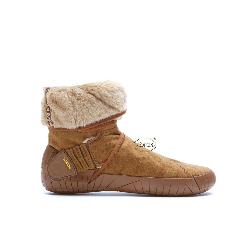 Botas Vibram Furoshiki Classic Shearling Mid Hombre Marrom | MX_U76