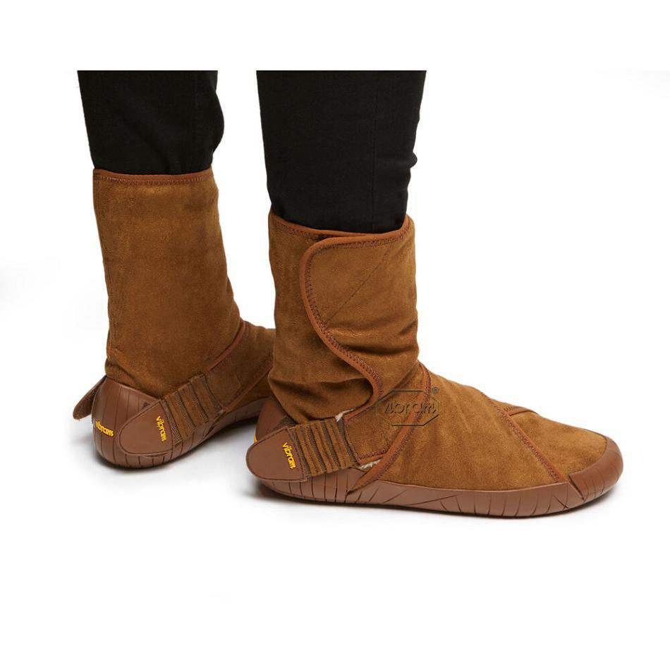 Botas Vibram Furoshiki Classic Shearling Mid Mujer Marrom | MX_X85