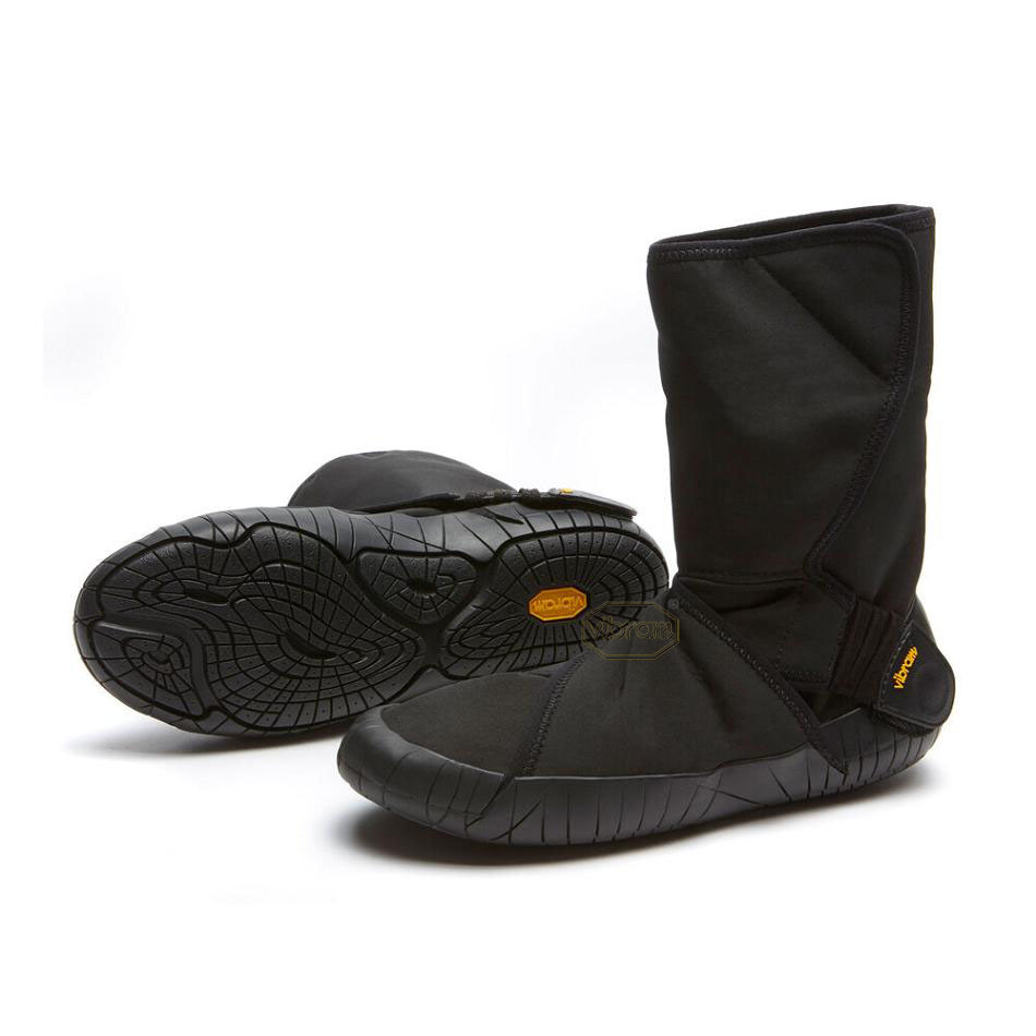 Botas Vibram Furoshiki New Yorker Mid Hombre Negros | MX_B43