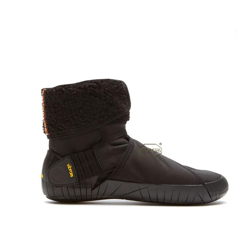 Botas Vibram Furoshiki New Yorker Mid Hombre Negros | MX_B43