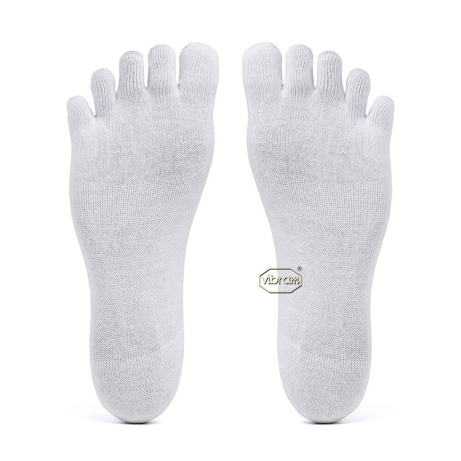 Calcetines Vibram 5TOE No Show Hombre Blancos | MX_P77