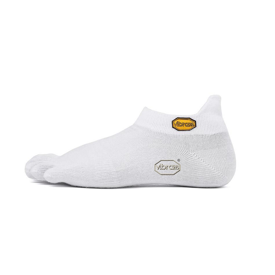 Calcetines Vibram 5TOE No Show Hombre Blancos | MX_P77