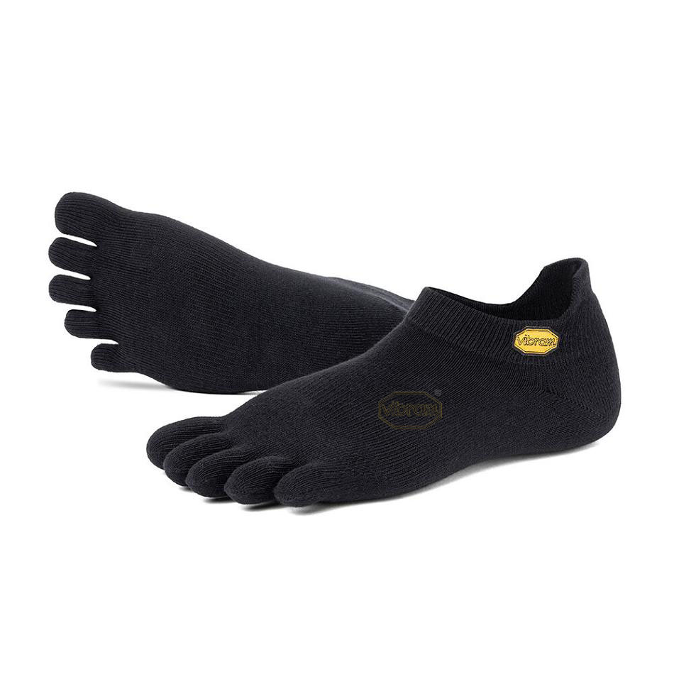 Calcetines Vibram 5TOE No Show Hombre Negros | MX_Z12