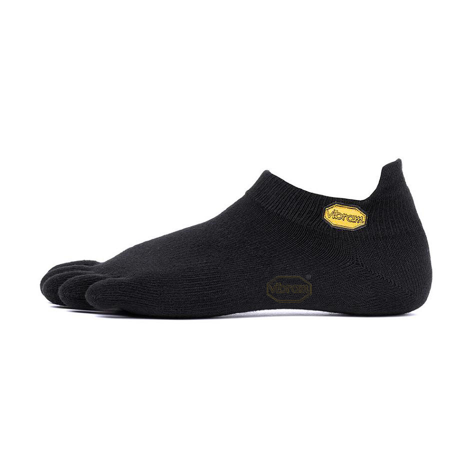 Calcetines Vibram 5TOE No Show Hombre Negros | MX_Z12