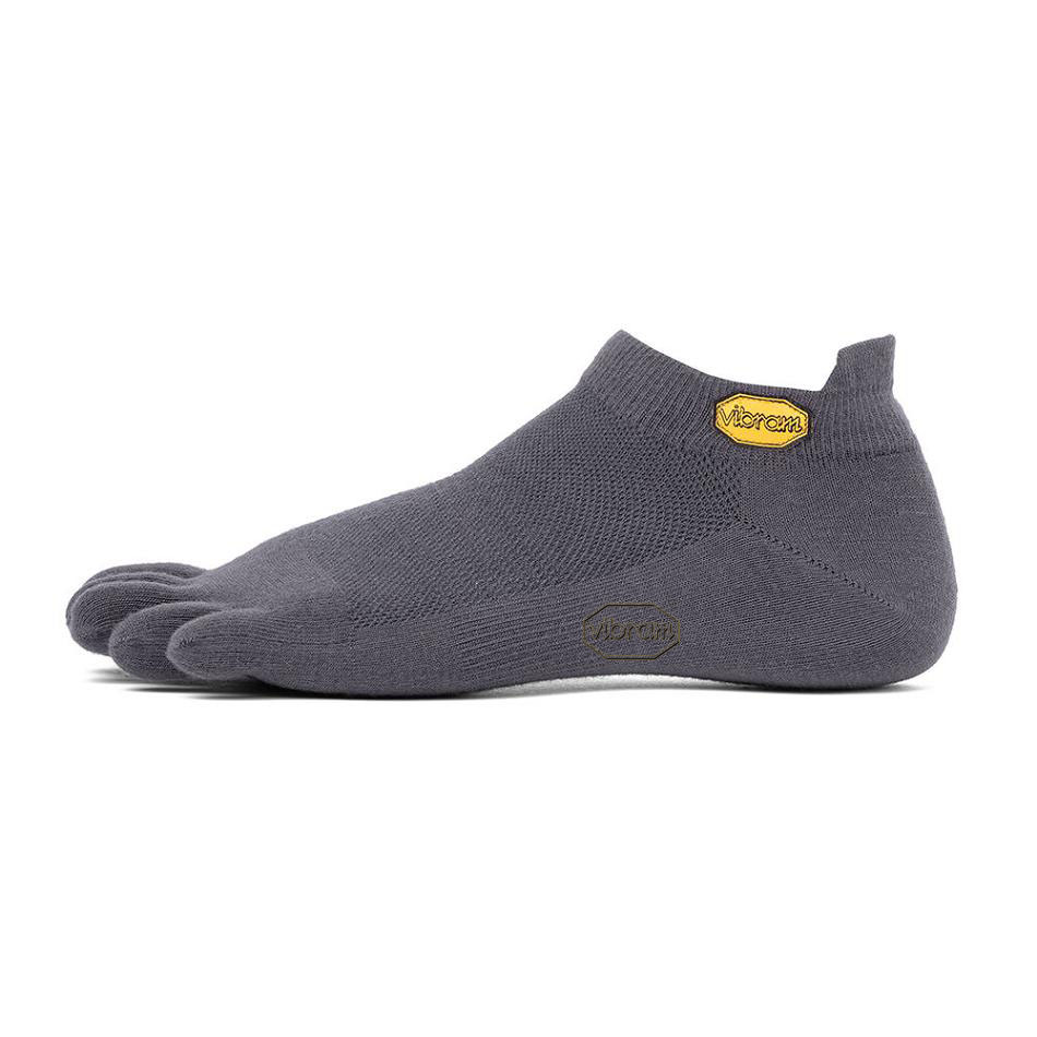 Calcetines Vibram 5TOE No Show Mujer Grises Oscuro | MX_F03