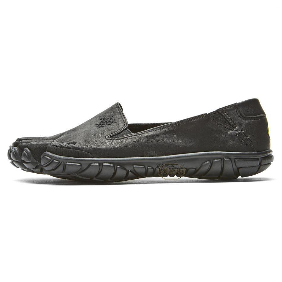 Tenis Casual Vibram CVT-Cuero Mujer Negros | MX_U49