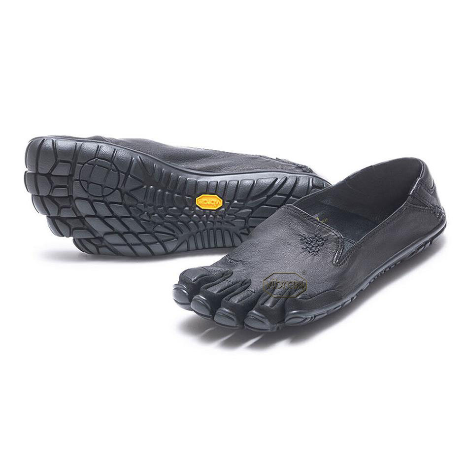 Tenis Casual Vibram CVT-Cuero Mujer Negros | MX_U49