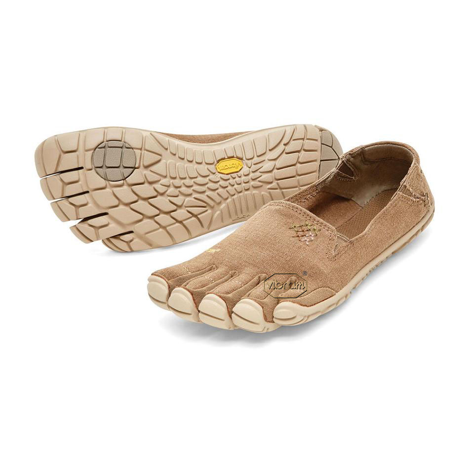 Tenis Casual Vibram CVT-Hemp Mujer Kaki | MX_M72