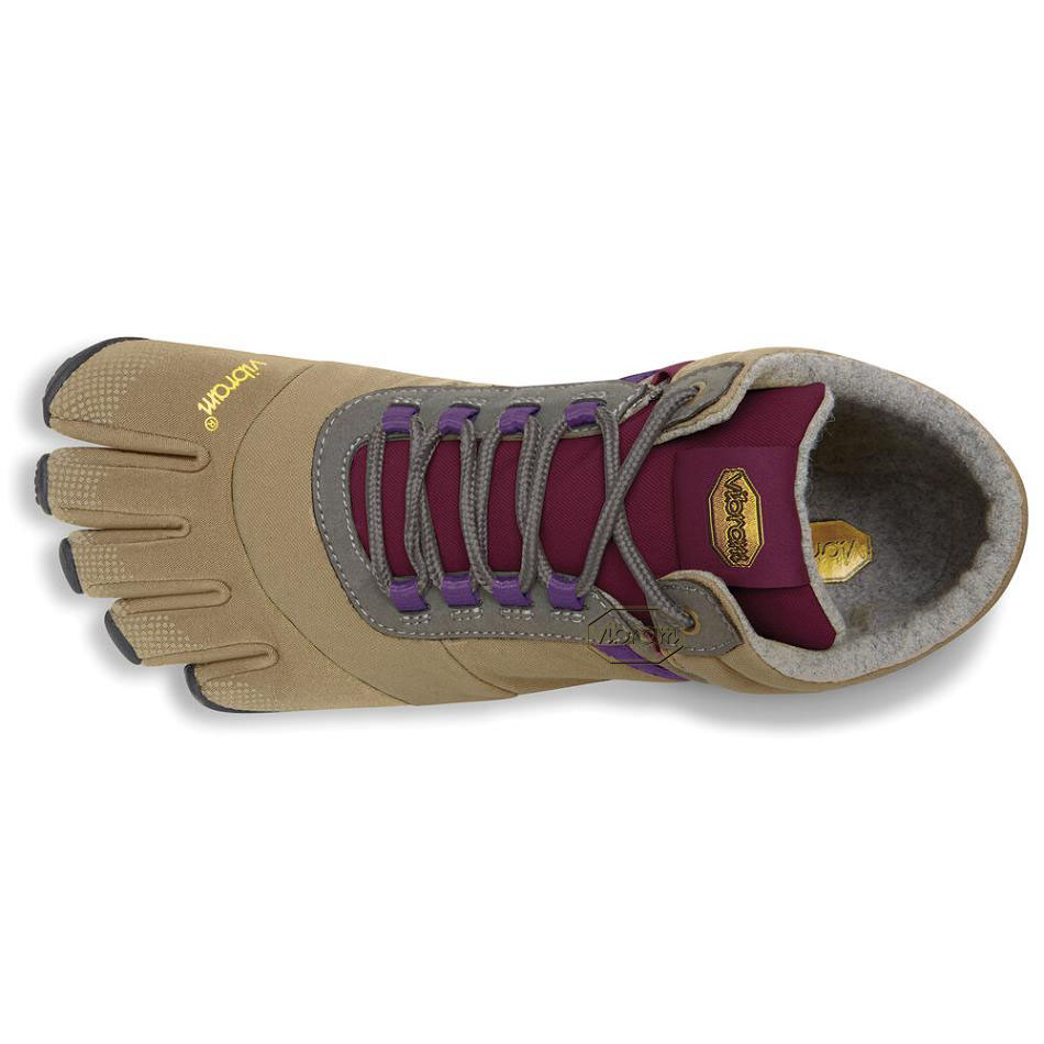 Tenis Casual Vibram Trek Ascent Insulated Mujer Kaki Morados | MX_B40