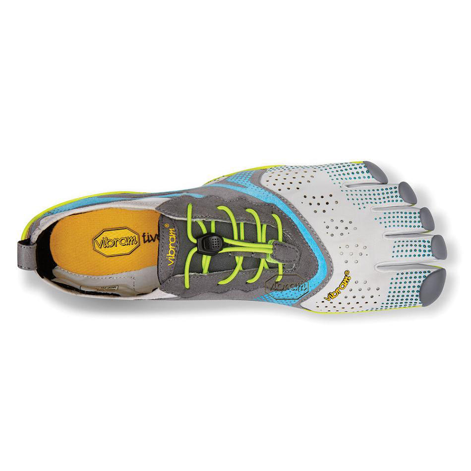 Tenis Deportivos Vibram V-Run Hombre Grises Azules | MX_H86