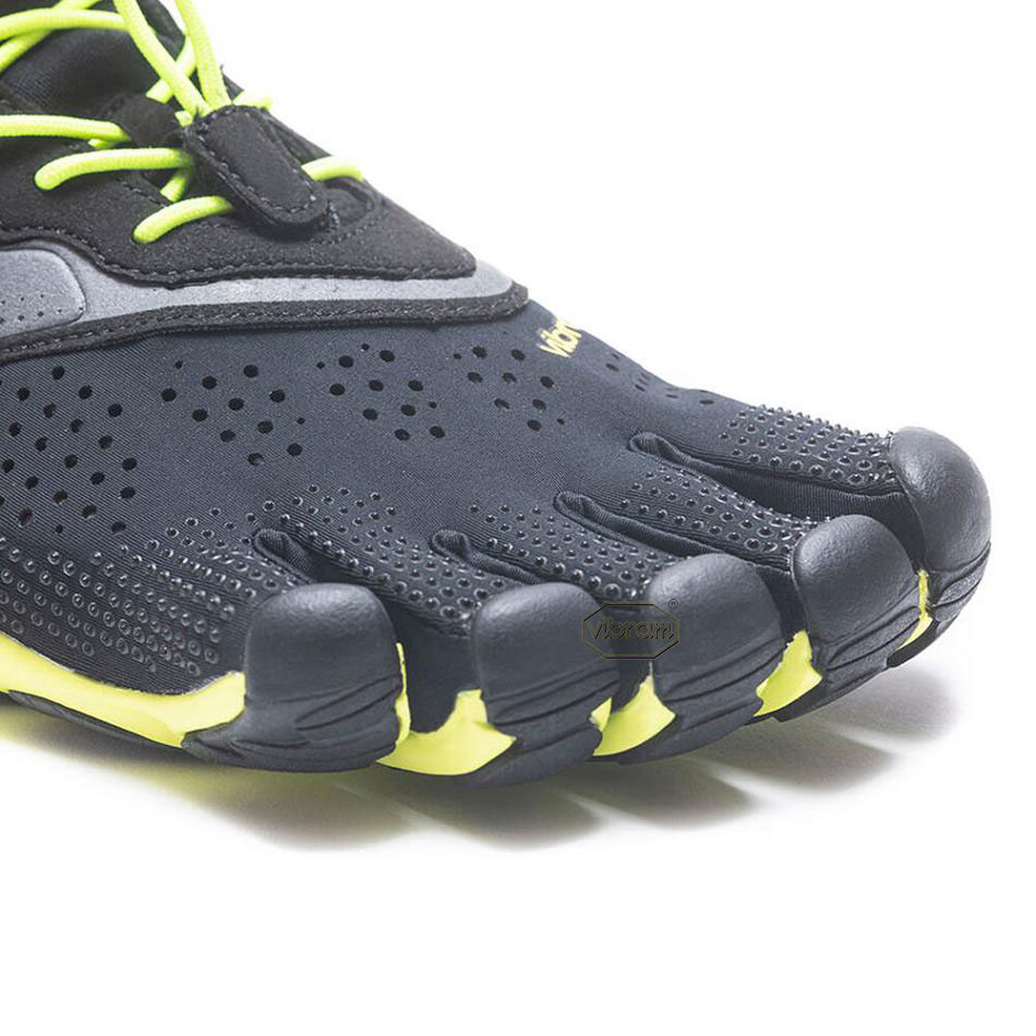 Tenis Deportivos Vibram V-Run Hombre Negros Amarillos | MX_U28