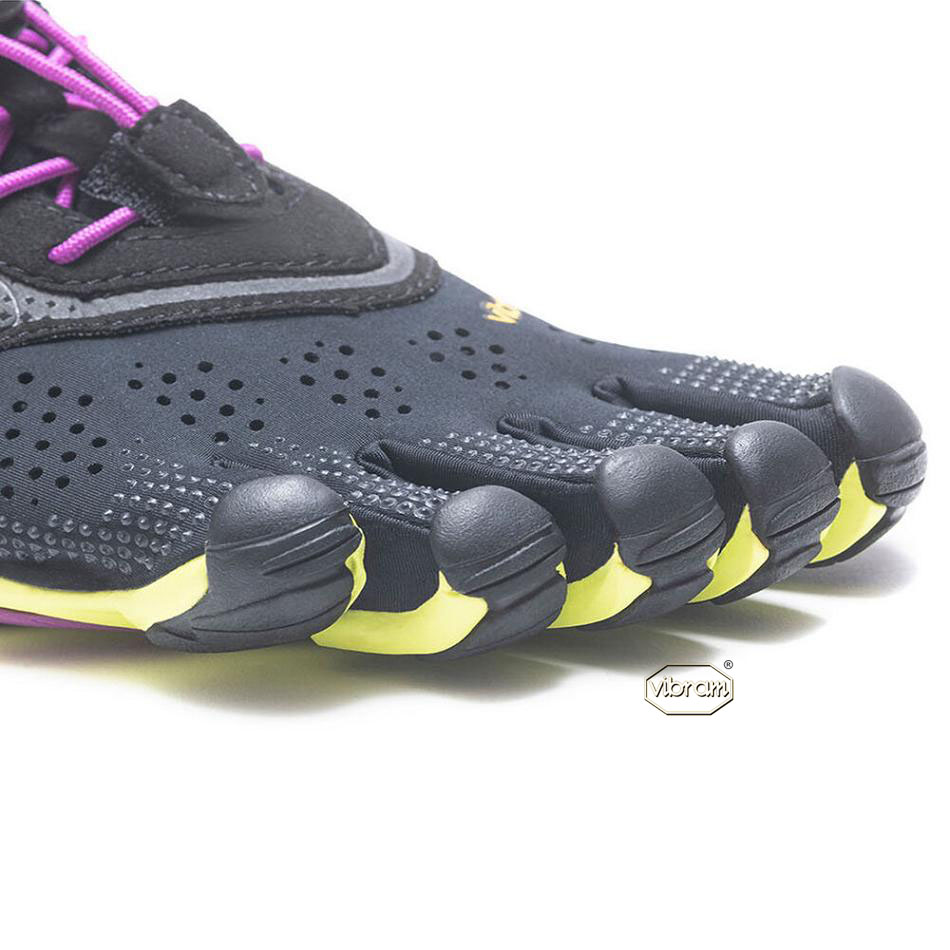 Tenis Deportivos Vibram V-Run Mujer Negros Amarillos Morados | MX_S01