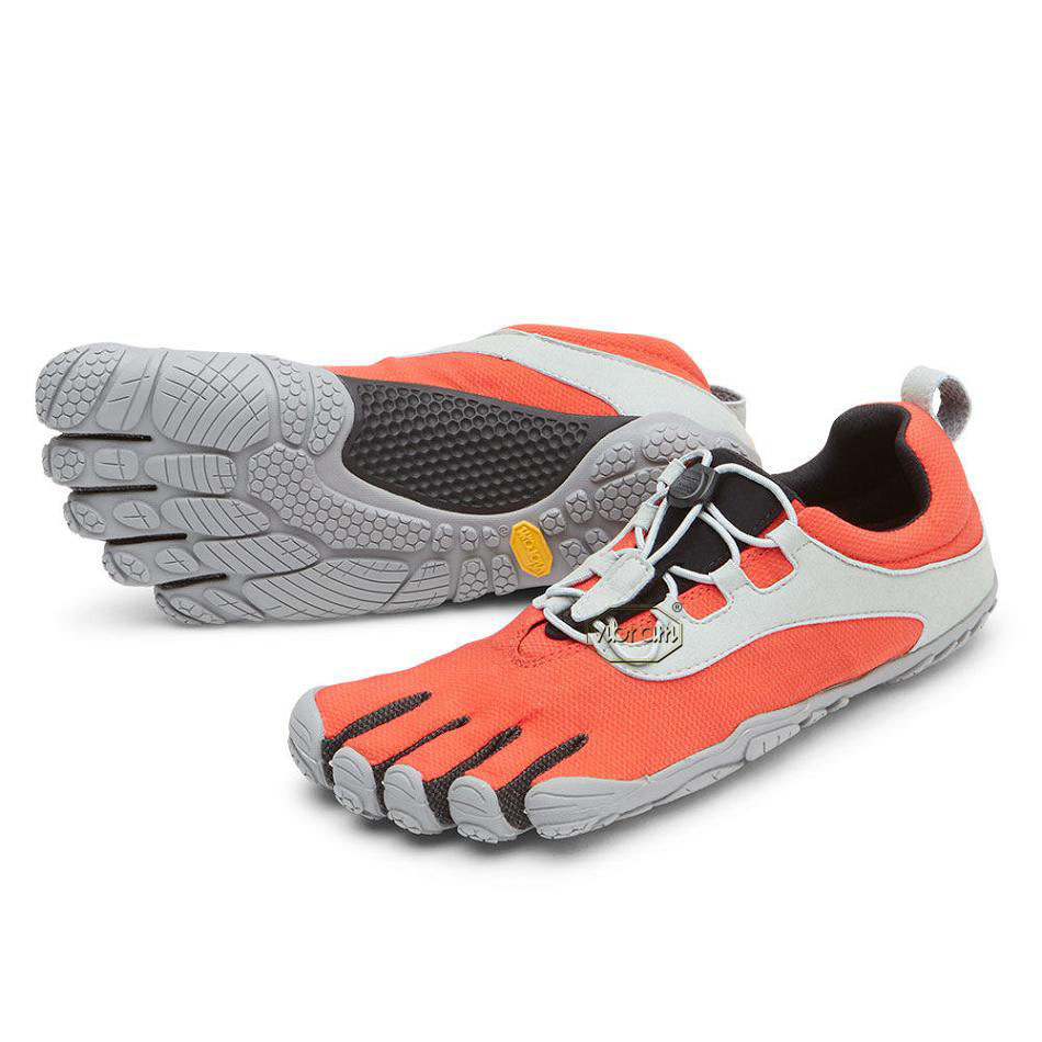 Tenis Running Vibram V-Run Retro Hombre Rojos Negros Grises | MX_D11