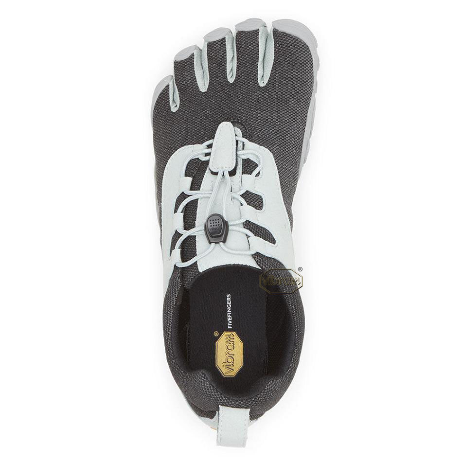 Tenis Running Vibram V-Run Retro Mujer Negros Grises | MX_N92