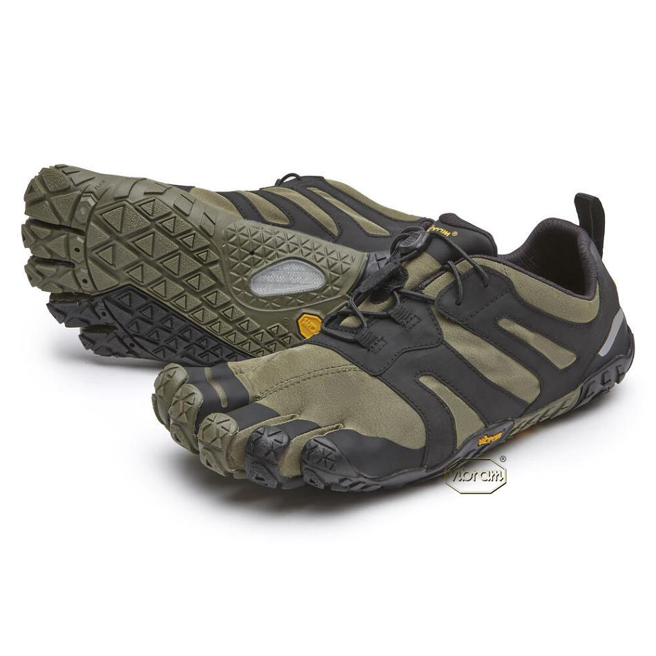 Tenis Running Vibram V-Trail 2.0 Mujer Verdes Oscuro Negros | MX_S58