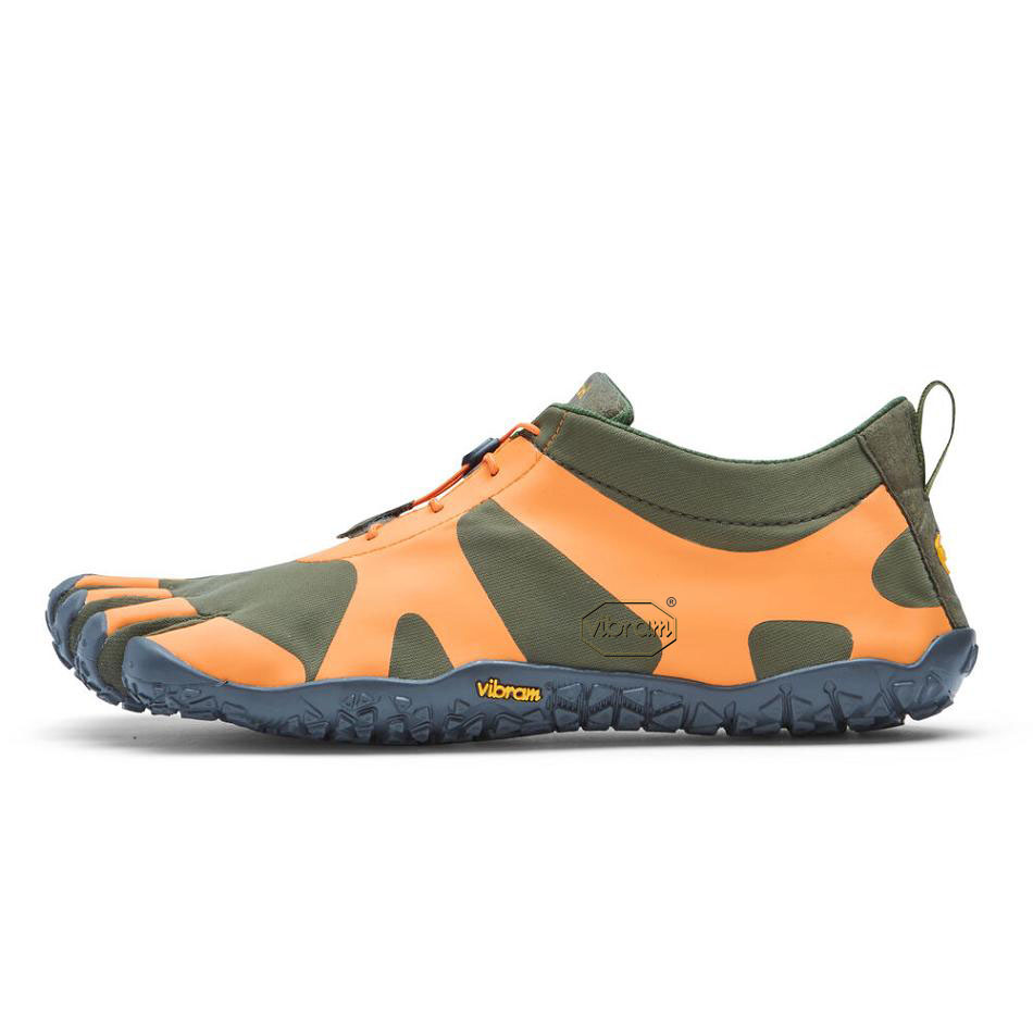 Tenis Trail Running Vibram V-Alpha Hombre Naranjas Grises | MX_F60