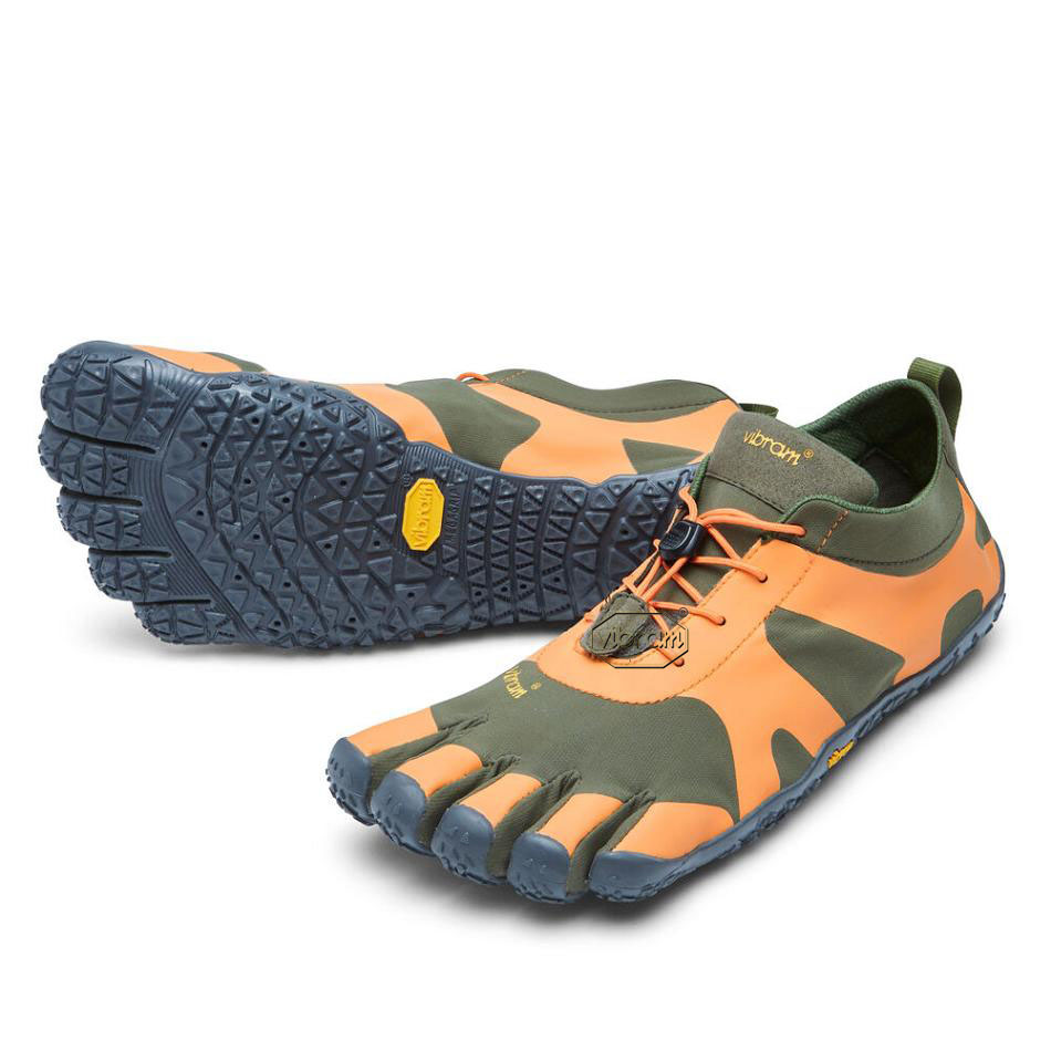 Tenis Trail Running Vibram V-Alpha Hombre Naranjas Grises | MX_F60