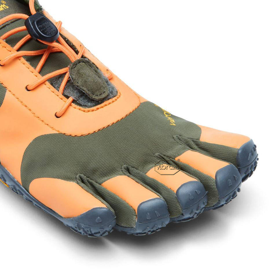 Tenis Trail Running Vibram V-Alpha Mujer Naranjas Grises | MX_U52