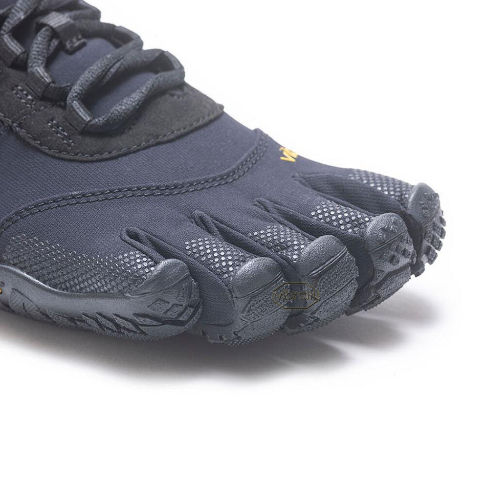 Tenis Trail Running Vibram V-Trek Hombre Negros | MX_X40