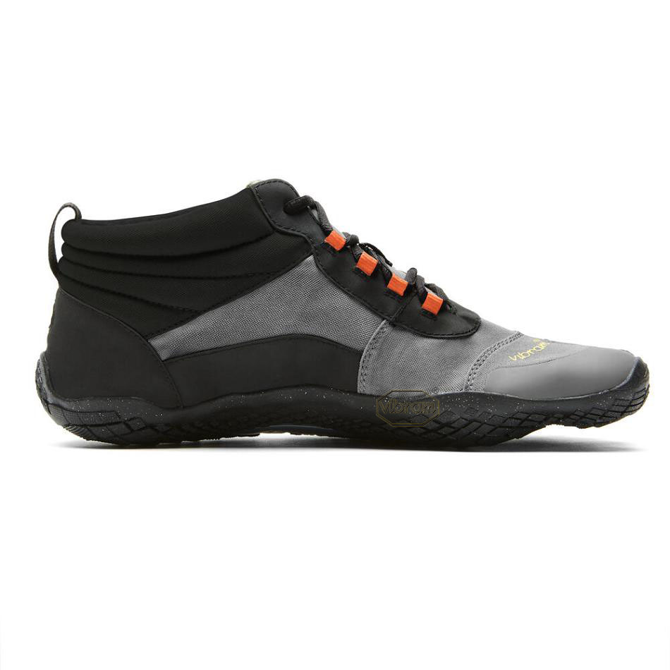 Tenis Trail Running Vibram V-Trek Insulated Hombre Negros Grises Rojos | MX_K07