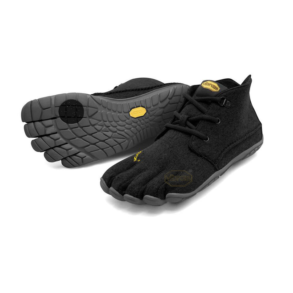 Tenis Trekking Vibram CVT-Lana Mujer Negros Grises | MX_Y54