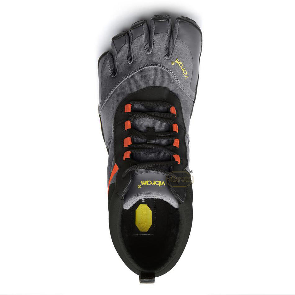 Tenis Trekking Vibram V-Trek Insulated Hombre Negros Grises Rojos | MX_Y99