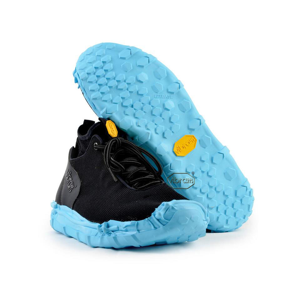 Zapatos Vibram WRAP TECH Blue Hombre Negros Azules | MX_L65