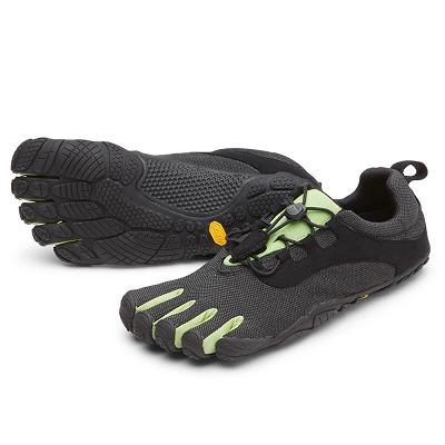 Tenis Running Vibram V-Run Retro Mujer Negros Verdes Negros | MX_C68